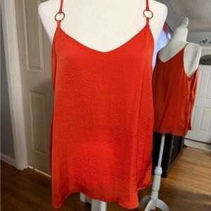 Tahari Vibrant Red Camisole Top
